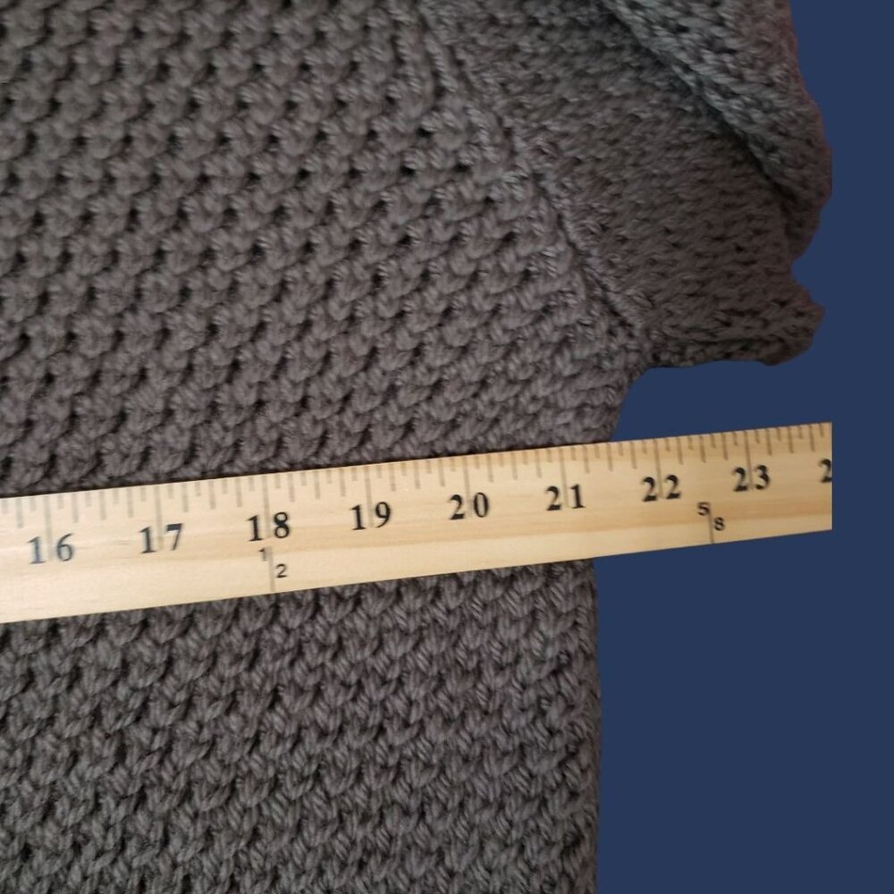 Gucci Chunky Knit Turtleneck Sweater Made In Italy Virgin Wool Brown Xlarge - Picture 5 of 12